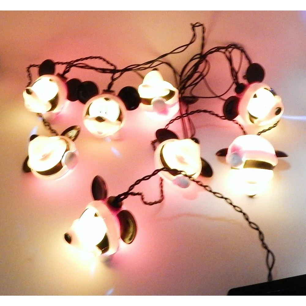 Disney Magic Holiday Blinking Mickey Mouse 8 Light String By Gemmy Battery
